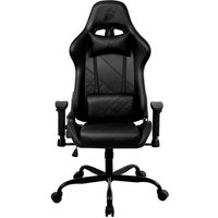 Cadeira Gamer 1STPLAYER S02, Até 120kg, Reclinável, com Almofadas, Material PVC, Preta - S02-BK