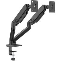 Suporte de Mesa Articulado para 2 Monitores de 17" a 32" Elements Audaz Duo, com Pistão a Gás, Preto - 72141