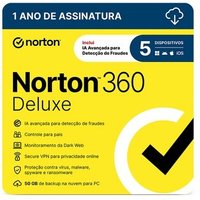 Norton 360 Deluxe 5 Dispositivos, 12 meses, Digital para Download - 21405567