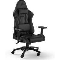 Cadeira Gamer Corsair TC100 Relaxed Leatherette, Até 120Kg, Com Almofadas, Reclinável, Cilindro de Gás Classe 4, Preto - CF-9010050-WW
