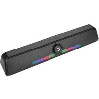 Caixa de Som Gamer Rise Mode Aura Sound S6, RGB Rainbow, Bluetooth, 5W*2, Preto - RM-SP-06-RGB