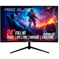 Monitor Gamer Rise Mode Elite 24", Full HD, 165Hz, IPS, FreeSync, HDR 400, DisplayPort e HDMI, sRGB 99%, Preto - RM-MOG-24F165FH-B