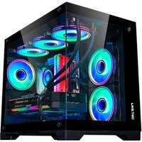 Gabinete Gamer Liketec Mad Rock, Mini Tower, M-ATX, Lateral e Frontal em Vidro Temperado, Sem Fans, Preto - LC-CB3X2-MADROCK-2077