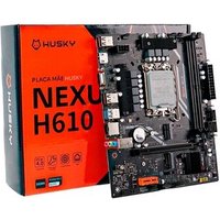 Placa-Mãe Husky Nexus H610, LGA 1700, 12ª/13ª Gen, M.2 NVMe/SATA, DDR4 3200MHz, Micro-ATX, HDMI/VGA - HPM610