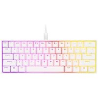 Teclado Gamer Mecânico CORSAIR K65 RGB MINI 8000hz, LED RGB, 60%, Teclas CHERRY MX SPEED, USB 3.0, Branco - CH-9194114-NA