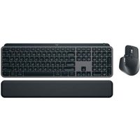 Kit Teclado e Mouse Sem Fio MX Keys S, Bluetooth ou Receptor Logi Bolt, com Apoio para as Mãos, Grafite - 920-011605