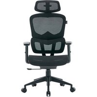 Cadeira Office XT Office X-Max, Até 120Kg, Reclinável, Braço 2D, Cilindro de Gás Classe 4, Tela Mesh, Preta - XTO-103