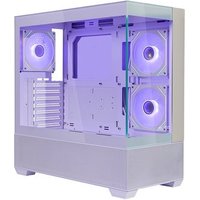 Gabinete Gamer Cooler Master Elite 690 Wood, Mid Tower, ATX, Lateral e Frontal em Vidro, 3x FAN ARGB, Branco e Madeira - E690-WHNN-S00