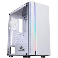 Gabinete Gamer Redragon BlackBird, Mid Tower, RGB, ATX, Lateral Vidro Temperado, Sem FANs, Branco - GC-708WH