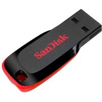 Pen Drive 64GB SanDisk Cruzer Blade, USB 2.0, Preto - SDCZ50-064G-B35