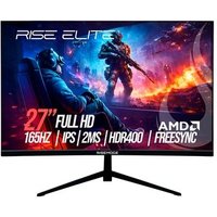 Monitor Gamer Rise Mode Elite 27", FHD, 165Hz, IPS, FreeSync, HDR 400, DisplayPort e HDMI, sRGB 99%, Preto - RM-MOG-27F165FH-B