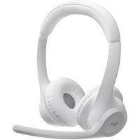 Headset Sem Fio Logitech Zone 300 Com Microfone com Cancelamento de Ruído, Conexão Bluetooth, Bateria Recarregável via USB-C, Branco- 981-001416