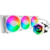 Water Cooler Cooler Master MasterLiquid ML360 Core II White ARGB, Radiador 360mm, Iluminação ARGB - MLW-D36M-A18PA-RW