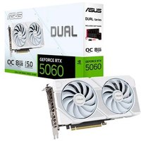 Placa de Vídeo ASUS Dual RTX 5060 White OC Edition NVIDIA GeForce, 8GB, GDDR7 - DUAL-RTX5060-O8G-WHITE