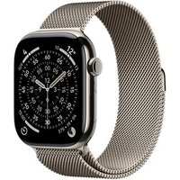 Apple Watch Series 11 GPS + Cellular, Caixa Natural de Titânio de 46 mm, Pulseira Natural Estilo Milanês, Tamanho M/G - MFD04AM/A