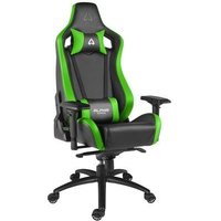 Cadeira Gamer Alpha Gamer Polaris Racing Edition, Até 150Kg, Cilindro de Gás 4, Descanso de Braço 4D, Preto e Verde - AGPOLARISRE-BK-GRN