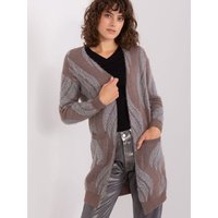 Cardigan model 188283 AT - ONE-SIZE-FITS-ALL - Brown