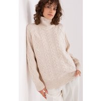 Turtleneck model 189227 AT - ONE-SIZE-FITS-ALL - Beige
