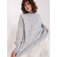 Turtleneck model 189229 AT - ONE-SIZE-FITS-ALL - Grey