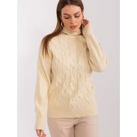 Turtleneck model 189898 AT - ONE-SIZE-FITS-ALL - Beige