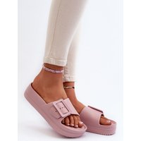 Platform sandals model 194985 Step in style - 38 - Pink