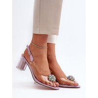 Heel sandals model 195423 Step in style - 37 - Violet