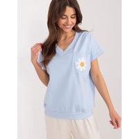 Blouse model 195808 Rue Paris - S/M - Blue