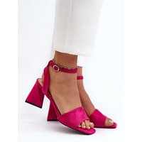 Heel sandals model 196237 Step in style - 40 - Pink