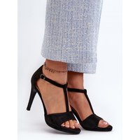 Heel sandals model 196238 Step in style - 39 - Black