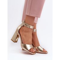 Heel sandals model 197090 Step in style - 36 - Yellow