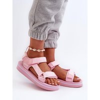 Platform sandals model 198192 Step in style - 41 - Pink