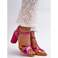 Heel sandals model 198680 Step in style - 38 - Pink