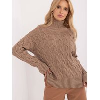 Turtleneck model 199522 AT - ONE-SIZE-FITS-ALL - Beige