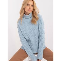 Turtleneck model 199526 AT - ONE-SIZE-FITS-ALL - Blue