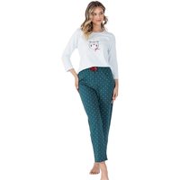 Pyjama model 199784 M-Max - XL - Green
