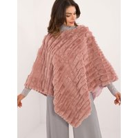 Poncho model 200205 AT - ONE-SIZE-FITS-ALL - Pink