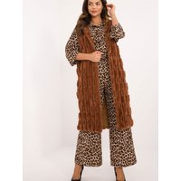 Gilet model 200208 AT - S/M - Brown