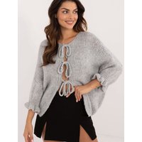 Cardigan model 200502 Italy Moda - ONE-SIZE-FITS-ALL - Grey