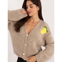 Cardigan model 200512 Italy Moda - ONE-SIZE-FITS-ALL - Beige