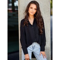 Long sleeve shirt model 201515 Roco Fashion - S/M - Black