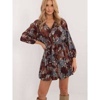 Daydress model 202011 Italy Moda - ONE-SIZE-FITS-ALL - Brown