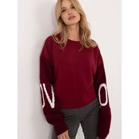 Sweatshirt model 202846 Italy Moda - ONE-SIZE-FITS-ALL - Red
