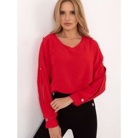 Blouse model 203341 Italy Moda - ONE-SIZE-FITS-ALL - Red
