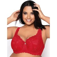 Padded bra model 204158 Mat - 100C - Red