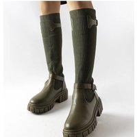 Thigh-Hight Boots model 204840 Solea - 39 - Green