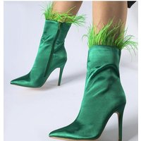 Heel boots model 206484 Solea - 39 - Green