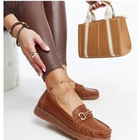 Mocassin model 207455 Solea - 38 - Brown