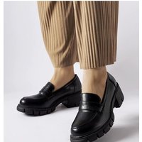 Mocassin model 207698 Solea - 38 - Black