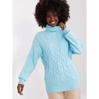 Turtleneck model 208313 AT - ONE-SIZE-FITS-ALL - Blue