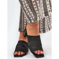 Heeled sandals model 210783 Step in style - 38 - Black